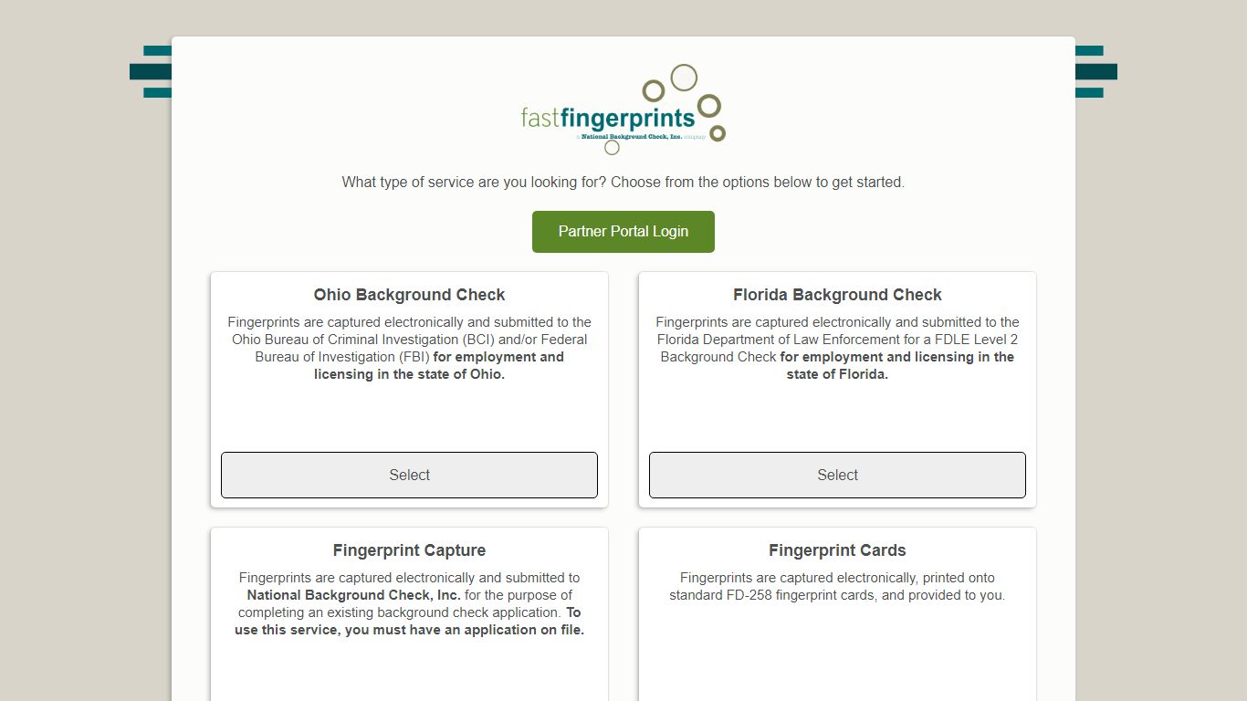 Fast Fingerprints Online Registration