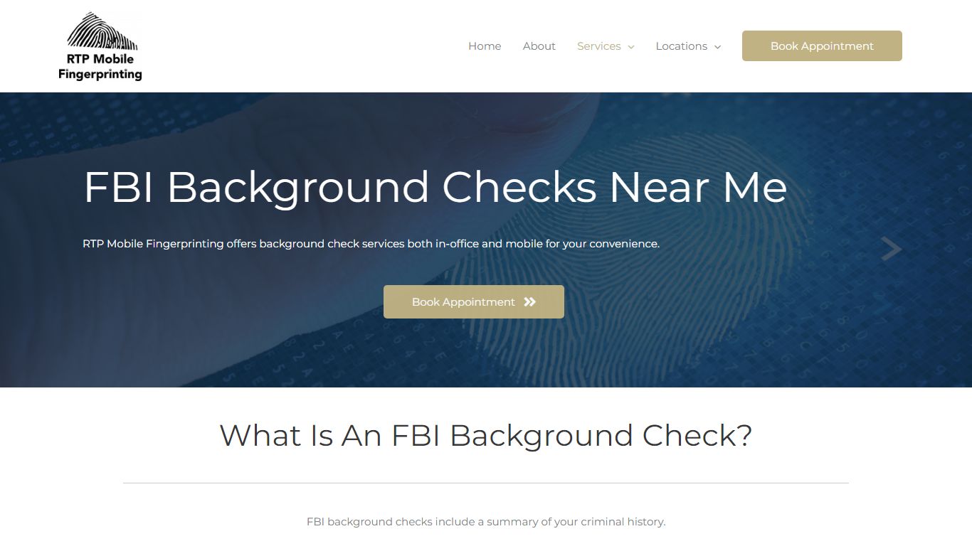 FBI Background Checks - RTP Mobile Fingerprinting